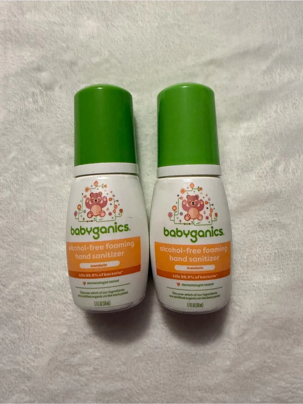 babyganics Alcohol-Free Foaming Hand Sanitizer — Mandarin, 1.7 fl oz (Set of 2)